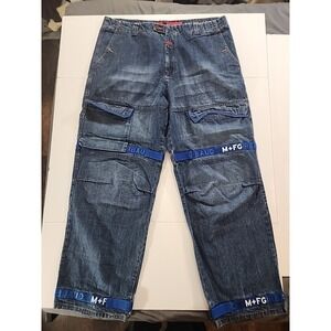 Vtg 1990's Marithe Francois Girbaud Wide Jeans Raver/HipHop Pants. WAIST 42".